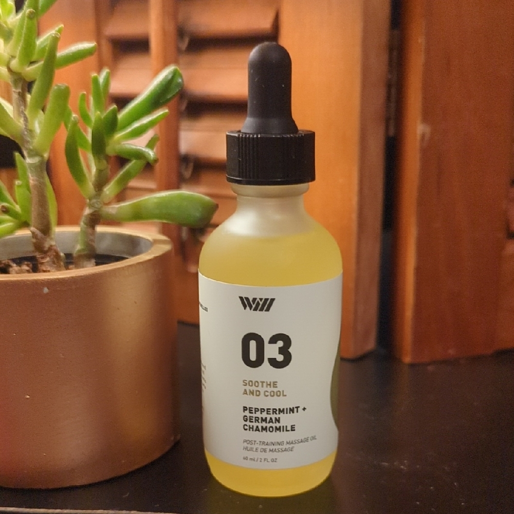 Way Of Will Soothe & Cool Peppermint Chamomile Body Oil Post Training 2 OZ NEW